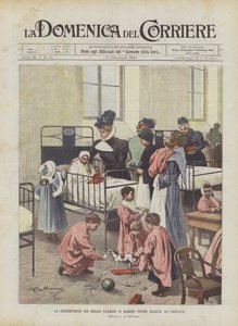 La distribuzione dei regali natalizi ai bambini poveri degenti all
