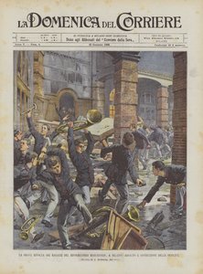 La grave rivolta dei ragazzi del riformatorio Marchiondi, a Milano, assalto e distruzione delle officine da Achille Beltrame