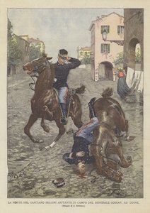 La morte del Capitano Bellini aiutante di campo del Generale Goiran, a Udine