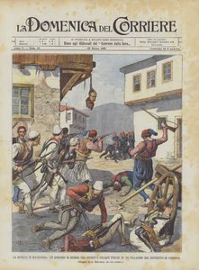 La rivolta in Macedonia, un episodio di guerra fra insorti e soldati turchi in un villaggio