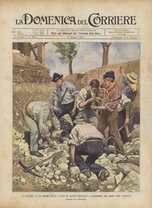 La scoperta di un tesoro fatta a caso da alcuni contadini a Casaleone, nel basso agro veronese da Achille Beltrame