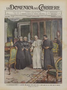 La convalescenza di Pio X, il pontefice alla presenza delle sorelle muove i primi passi