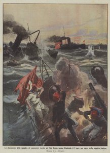 La distruzione della squadra di cannoniere turche nel Mar Rosso presso Kunfidah, il 7 corrente da Achille Beltrame