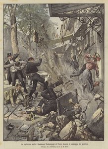Esplosione sotto il boulevard Sebastopoli di Parigi