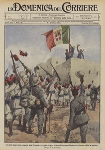 Conquista della Cirenaica, le truppe del gen. Cavaciocchi occupano Slonta da Achille Beltrame