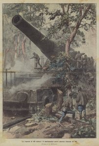 La risposta al 420 tedesco, il mastodontico nuovo cannone francese da 400 da Achille Beltrame