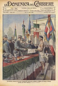 La solenne chiusura del terzo Campionato ginnastico militare a Milano