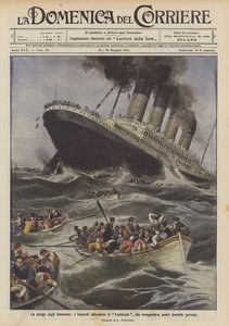 La strage degli innocenti, i tedeschi affondano il Lusitania, che trasportava quasi duemila persone da Achille Beltrame