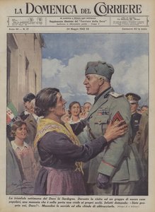 La trionfale settimana del Duce in Sardegna da Achille Beltrame