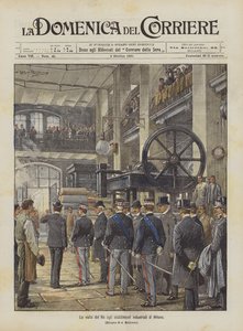 La visita del Re agli stabilimenti industriali di Milano da Achille Beltrame
