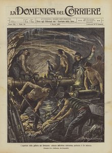 Apertura della galleria del Sempione, attacco dell