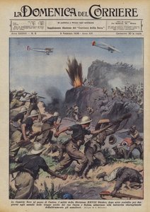 Le Camicie Nere al passo di Uarieu da Achille Beltrame