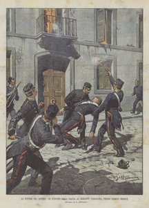 Le vittime del dovere, un episodio della caccia al brigante Varsalona, presso Termini Imerese da Achille Beltrame