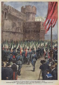Le bandiere di guerra deposte in Castel Sant