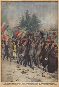 Le grandiose feste di Milano a Vittorio Emanuele III da Achille Beltrame