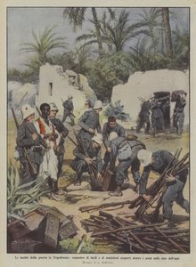 Le insidie della guerra in Tripolitania, sequestro di fucili e di munizioni scoperti dentro