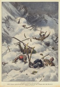 Le insidie invernali della montagna da Achille Beltrame