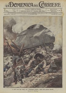 Le nuove armi degli Alleati, una dreadnought terrestre inglese sulle posizioni tedesche