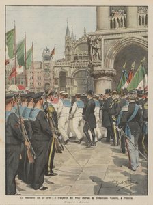 Le onoranze a un eroe, il trasporto dei resti mortali di Sebastiano Veniero a Venezia