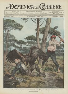 Lotta fra un pescatore e un