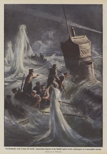 Nei Dardanelli, sotto il fuoco dei turchi, audacissima impresa di due battelli inglesi inviati