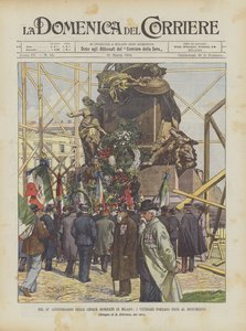 Nel 54° anniversario delle Cinque Giornate di Milano, i veterani portano fiori al monumento