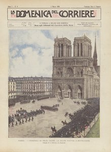 Parigi, i funerali di Felix Faure, la salma si avvia a Notre-Dame