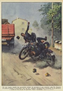 Per una tragica fatalità due motociclette guidate da sacerdoti si sono scontrate sulla Via
