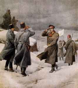 Ripresa della guerra, parlamentare turco che arriva nel campo bulgaro con un messaggio che annuncia la fine dell