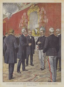 SM il Re partecipa alle alte cariche dello Stato la nascita della principessa Jolanda Margherita da Achille Beltrame