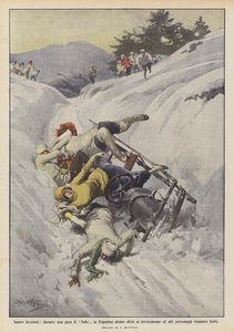 Gara di bobs in Engadina, alcune slitte si rovesciano da Achille Beltrame