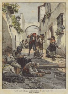 Terribile carestia in Spagna, contadini dell