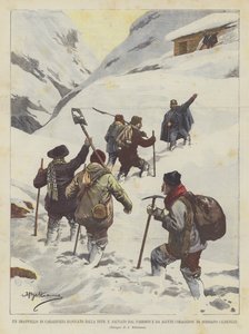 Un drappello di carabinieri bloccato dalla neve e salvato dal parroco e da alcuni coraggiosi di Boissano (Albenga)