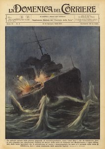 Un episodio navale della guerra spagnola da Achille Beltrame