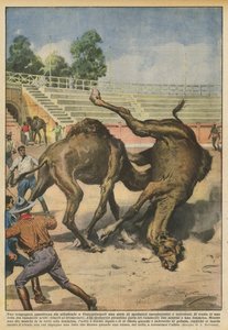 Una compagnia americana sta allestendo a Costantinopoli una serie di spettacoli caratteristici e incruenti da Achille Beltrame