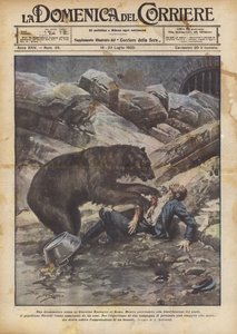 Una drammatica scena al Giardino Zoologico di Roma da Achille Beltrame