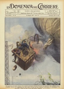 Una paurosa avventura hanno corso quattro aeronauti tedeschi da Achille Beltrame