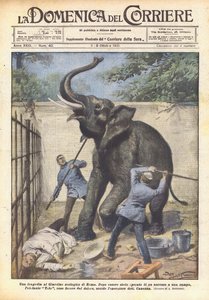 Una tragedia al Giardino zoologico di Roma da Achille Beltrame
