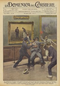 Uno squilibrato che girava nelle gallerie del Louvre a Parigi ha, d