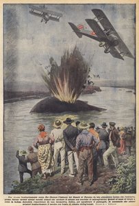 Uno strano bombardamento aereo da Achille Beltrame