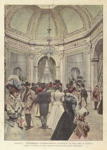 Venezia, esposizione internazionale artistica, la sala della cupola