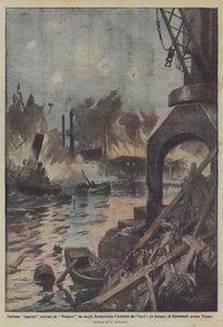 Ventidue Caproni, scortati da Nieuport da caccia, bombardano l