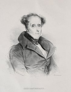 François René Auguste Vicomte de Chateaubriand da Achille Devéria