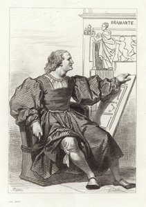 Donato Bramante, architetto italiano da Achille Devéria