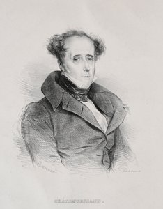 François René Auguste Victome de Chateaubriand da Achille Devéria