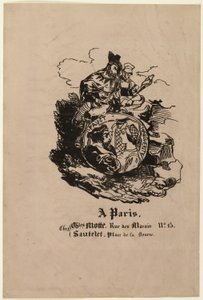 Medaglione con ritratto di Faust e Marguerite, foglio dell