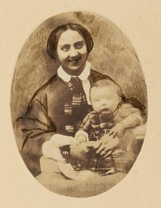 [Ritratto di Marie Devéria con il figlio].