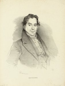 Ritratto del cantante e compositore Gioseffo Catrufo 1771-1851, 1830 da Achille Devéria
