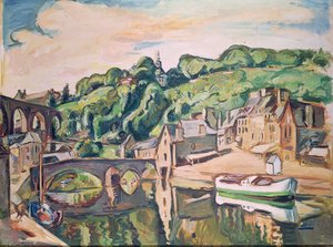 Veduta di Dinan da Achille Emile Othon Friesz
