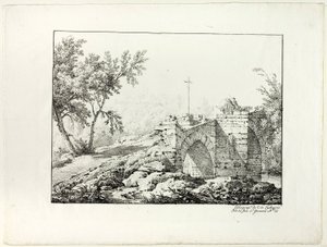 Paesaggio con Ponte da Achille Etna Michallon